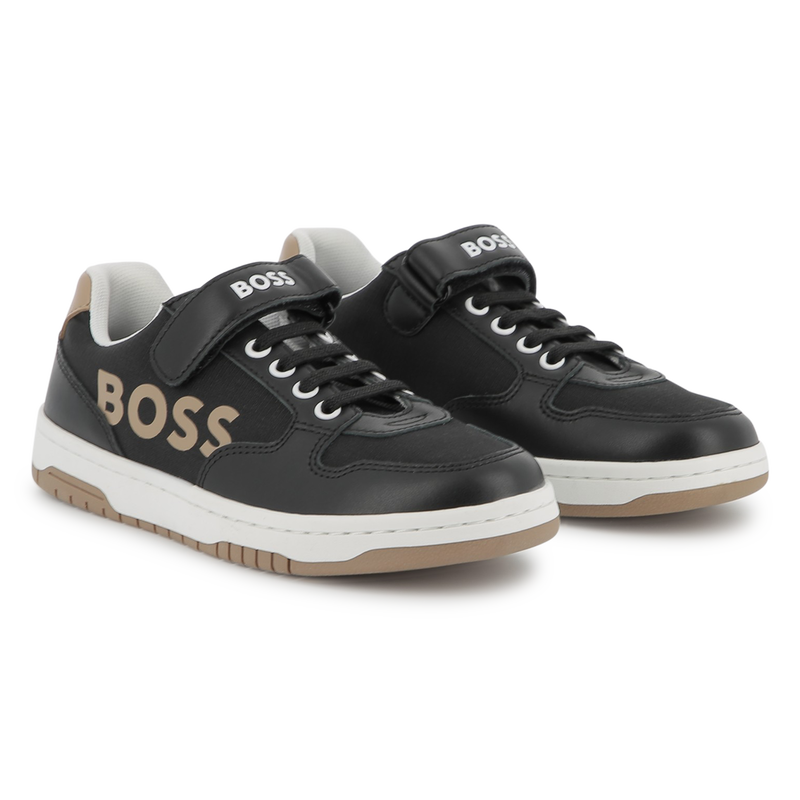 Laced hook-and-loop trainers BOSS 
                    BOY