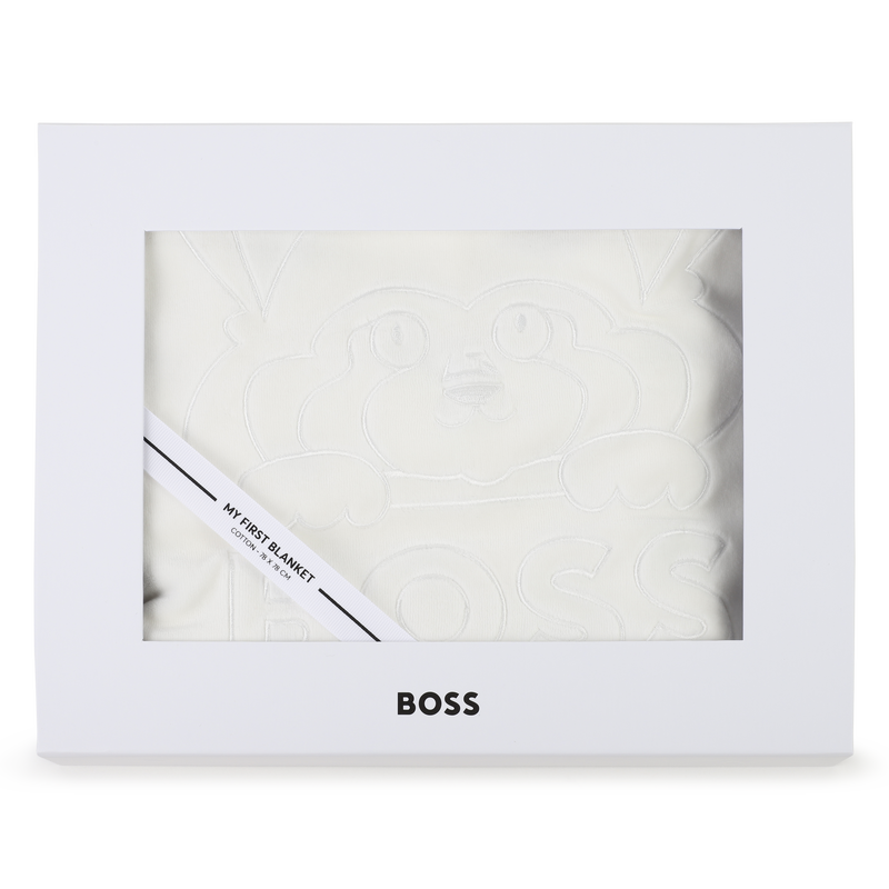Blanket with printed pattern BOSS 
                    UNISEX